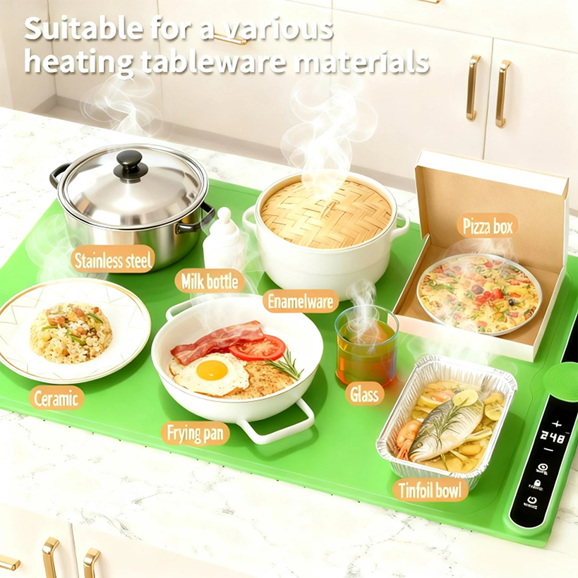 Silicone Food Warmer/Foldable Flexible Heating Tray