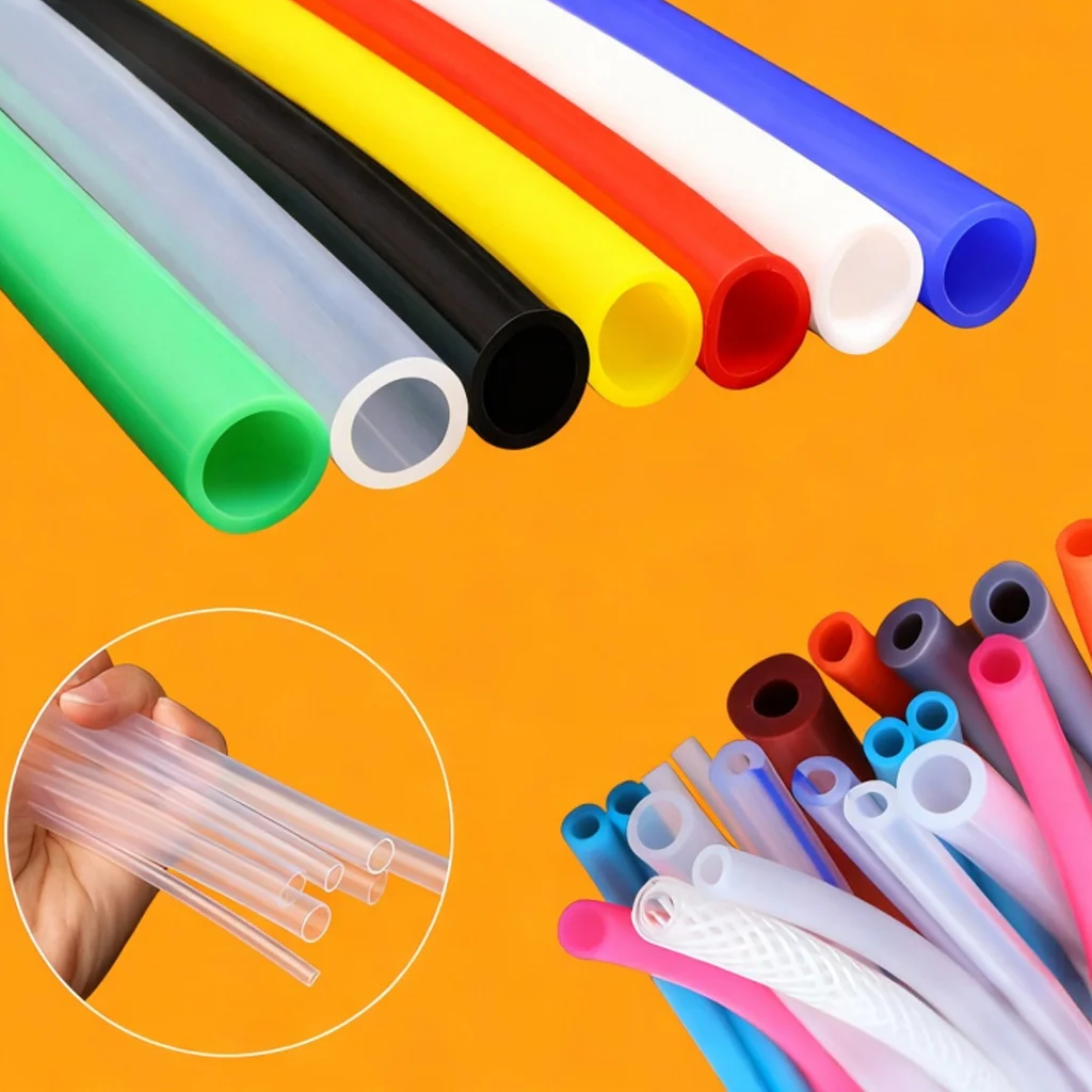 OEM-Silikonschläuche in Lebensmittel- und Medizinqualität | Kundenspezifische Silikonschläuche mit Schwamm-/Geflechtummantelung 